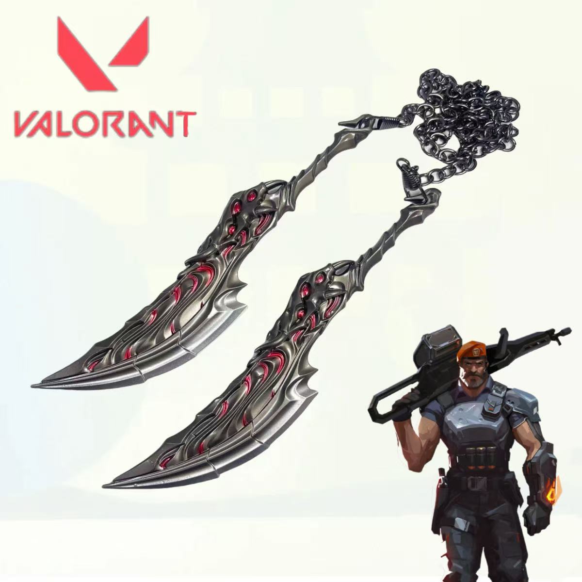 7.1inch Valorant Flame Metal K - Cosplay Flame Prop recension och pris