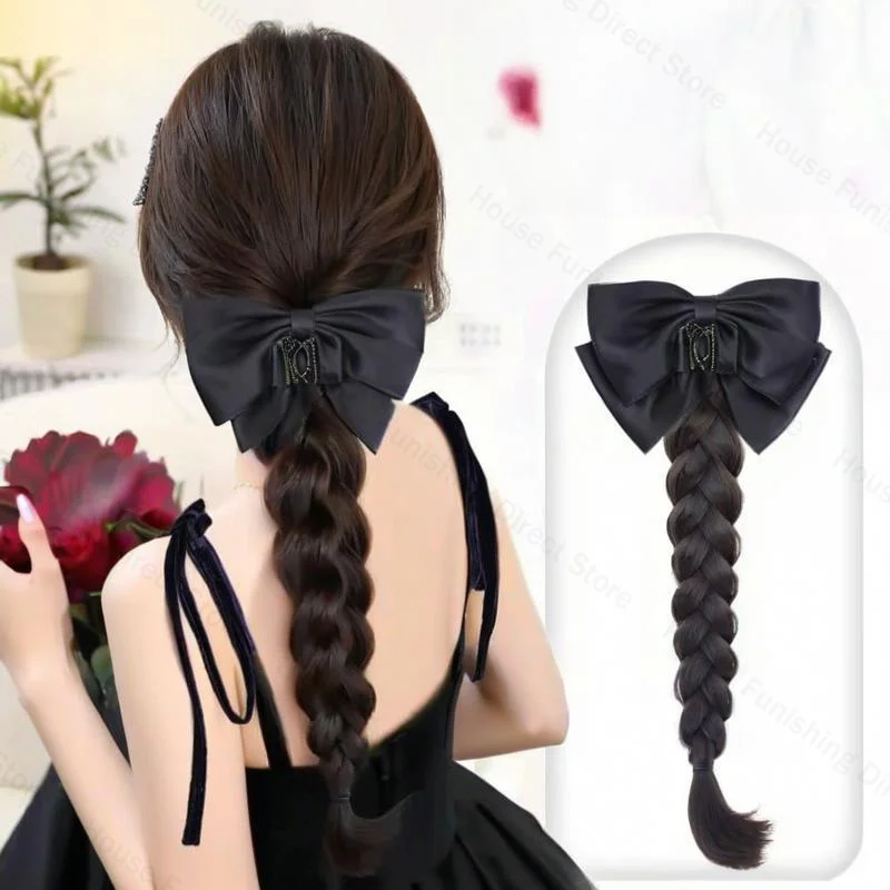 NEW Claw Clip Bow Wig Ponytail - Cosplay Prop Bow recension och pris
