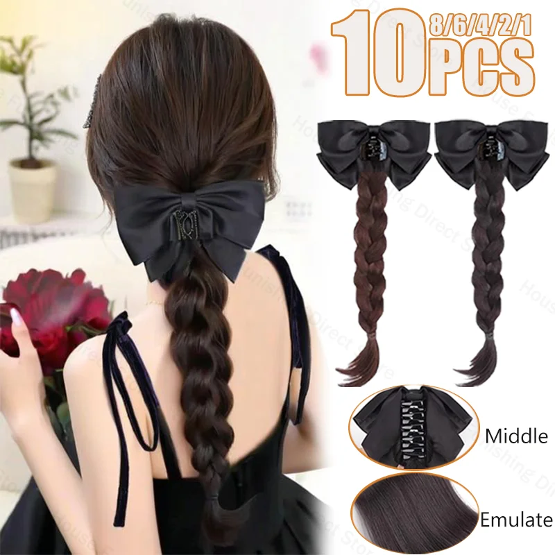 NEW Claw Clip Bow Wig Ponytail - Cosplay Prop Bow recension och pris