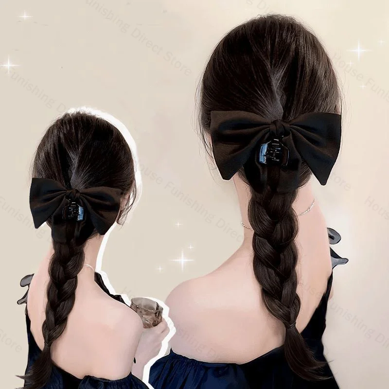 NEW Claw Clip Bow Wig Ponytail - Cosplay Prop Bow recension och pris