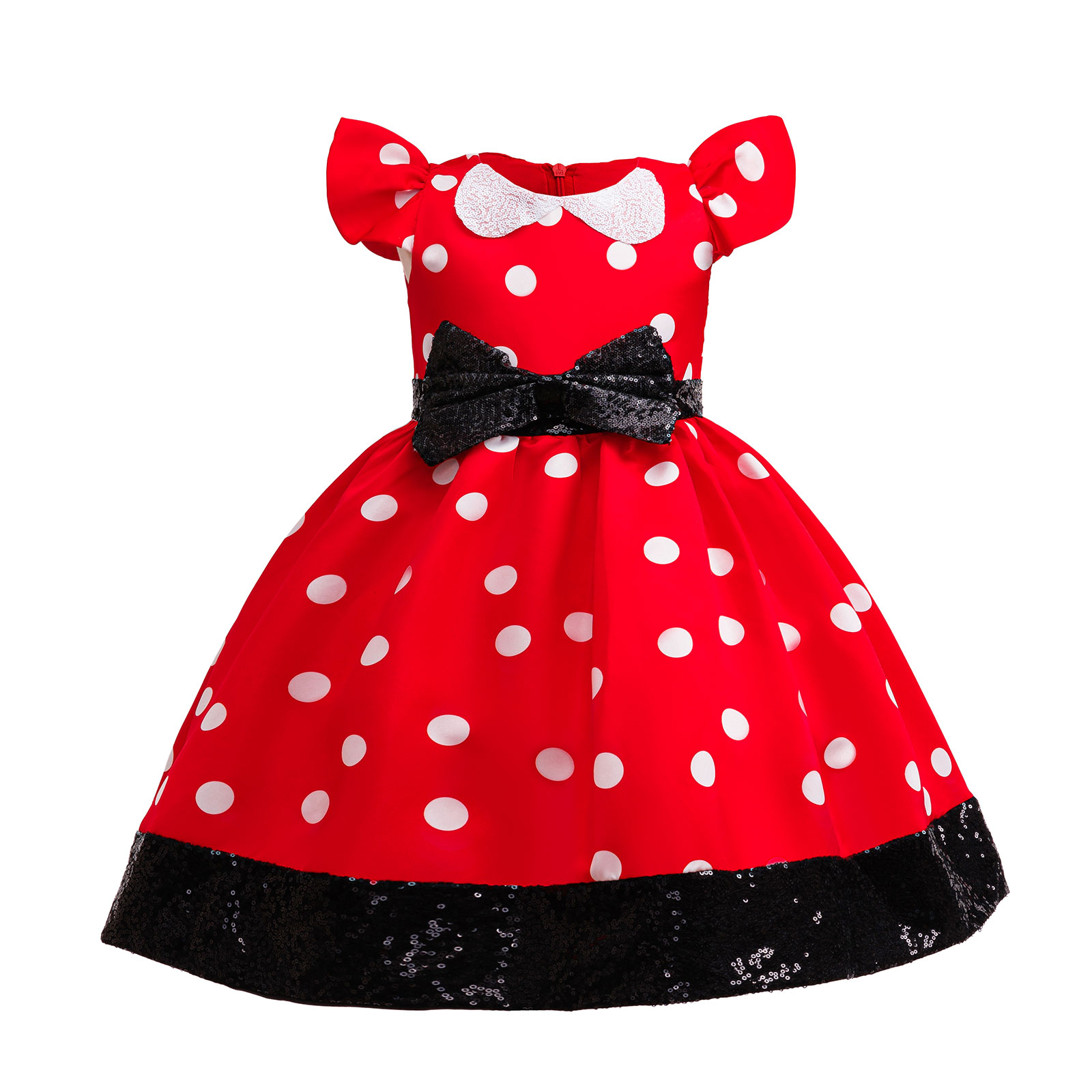 Cute Little Girls Red White Po - Cosplay Prop Bow recension och pris